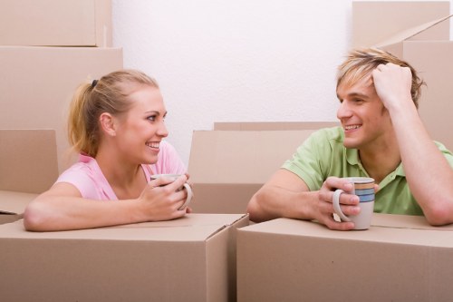 Careful removal of bulky furniture from a Knightsbridge apartment