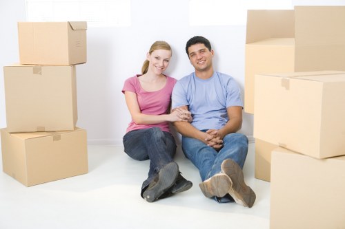 Local team handling furniture collection in Knightsbridge with access challenges