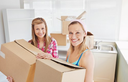 Careful handling of boxes during a Knightsbridge relocation